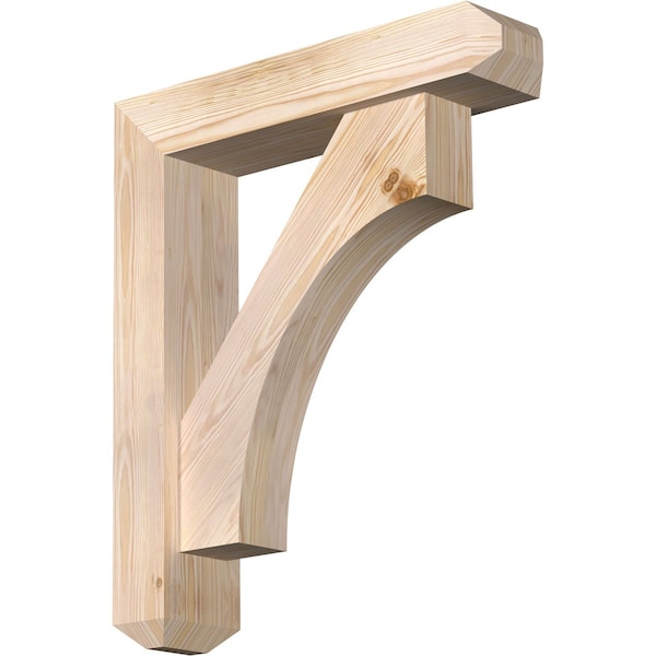 Ekena Millwork Westlake Craftsman Smooth Bracket w/ Offset Brace, Douglas Fir, 5 1/2"W x 24"D x 28"H BKT0604X24X28WTL04SDF - main